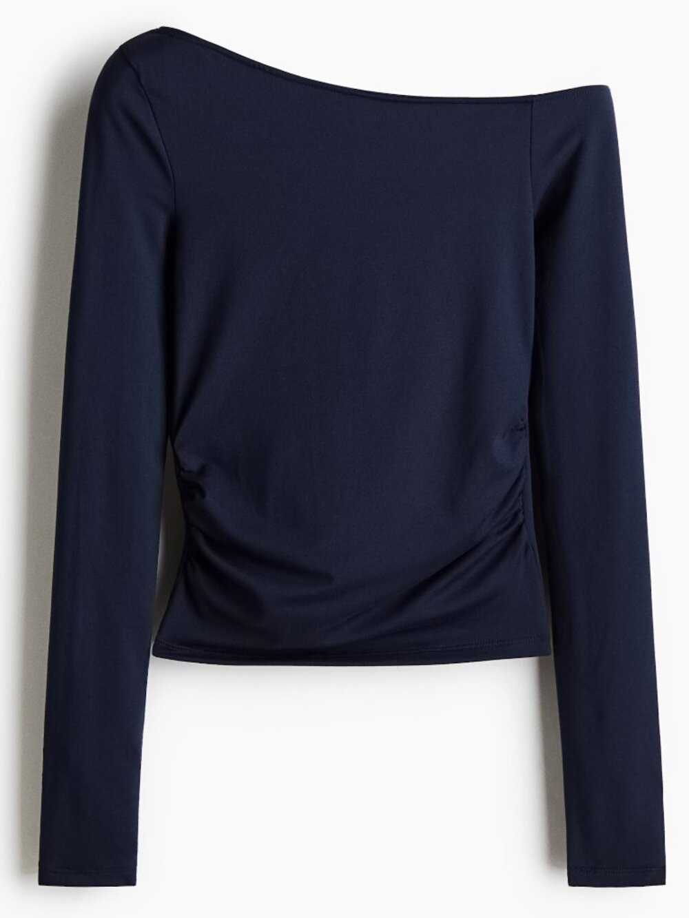 H&M Navy Off-the-shoulder Long Sleeve
